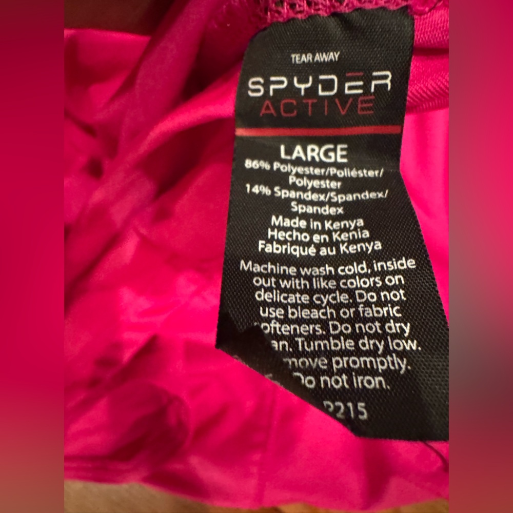 Spyder Active Women’s Pink Performance Top Size Large NWOT Athletic Tee - Picture 7 of 7
